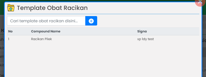 Meja Dokter Obat Racikan