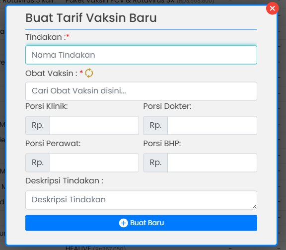 Tambah Tarif Vaksin Baru