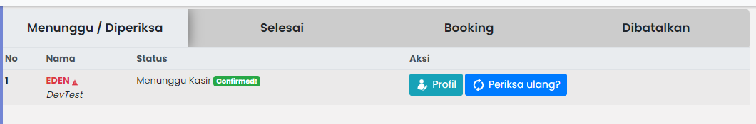 Setelah Selesai Diperiksa