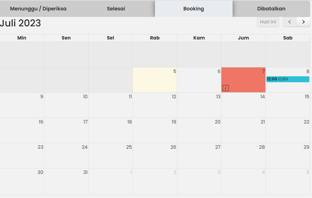 Psikolog Tab Booking