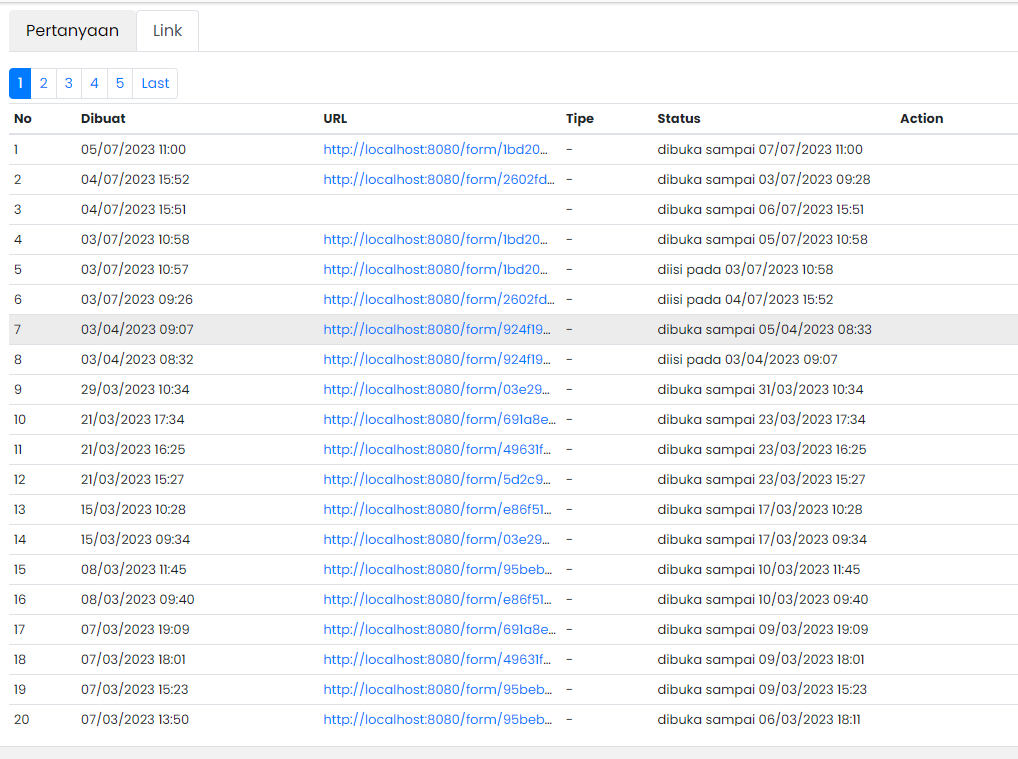 Psikolog Form Tab Link